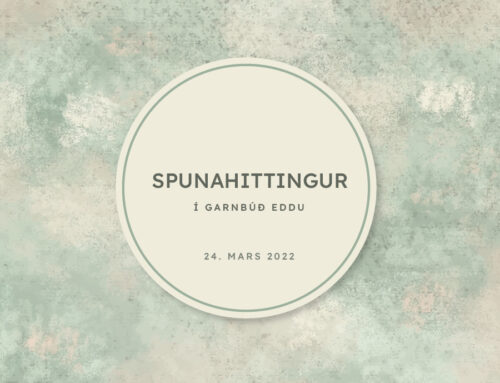 24. mars 2022 – Spuni í Garnbúð Eddu