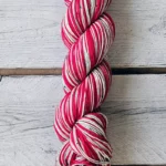 Bleikur bragðarefur - Sjálfmynstrandi - Merino Nylon Sock