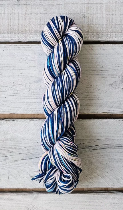 Elfur og partýljónið - Sjálfmynstrandi - Merino Nylon Sock