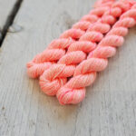 Handlitað útsaumsgarn - merino/silki