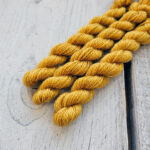 Handlitað útsaumsgarn - merino/silki