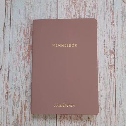 Minnisbók A5 Dökkbleik