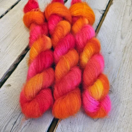 Pink Sunset - Mohair Lace