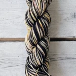 Trúnó yfir lakkrís - Sjálfmynstrandi - Merino Nylon Sock