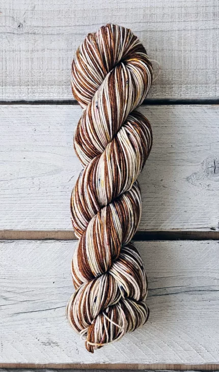 Við átum alla karamelluna - Sjálfmynstrandi - Merino Nylon Sock