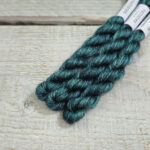 Handlitað útsaumsgarn - 100% silki