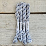 Handlitað útsaumsgarn - 100% silki