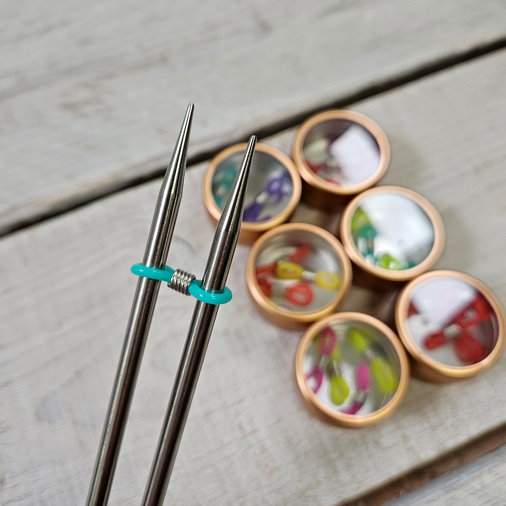 Stopparar á prjóna - faðmarar