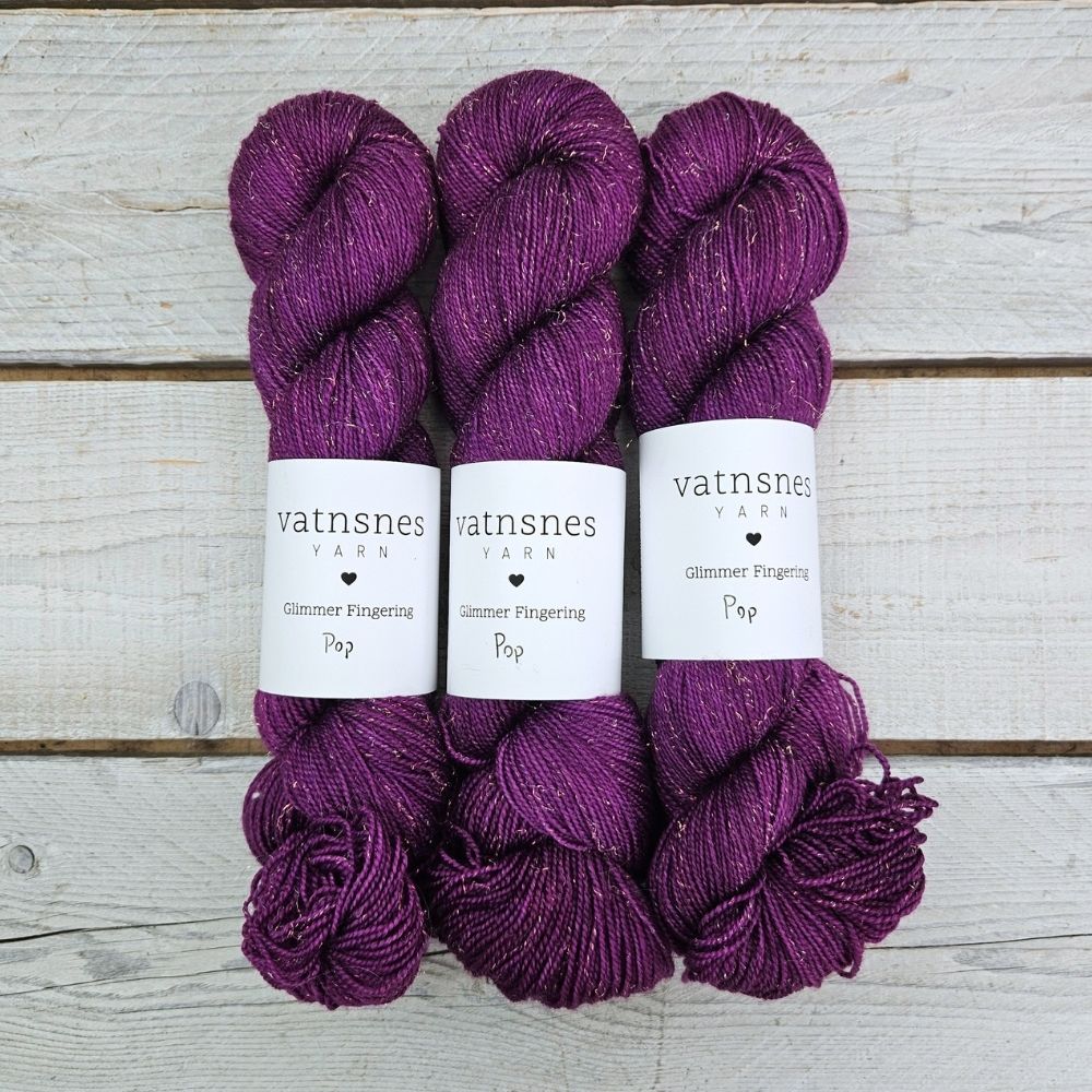 pop-vatnsnes-yarn-glimmer-fingering Pop - Glimmer Fingering - Image 1