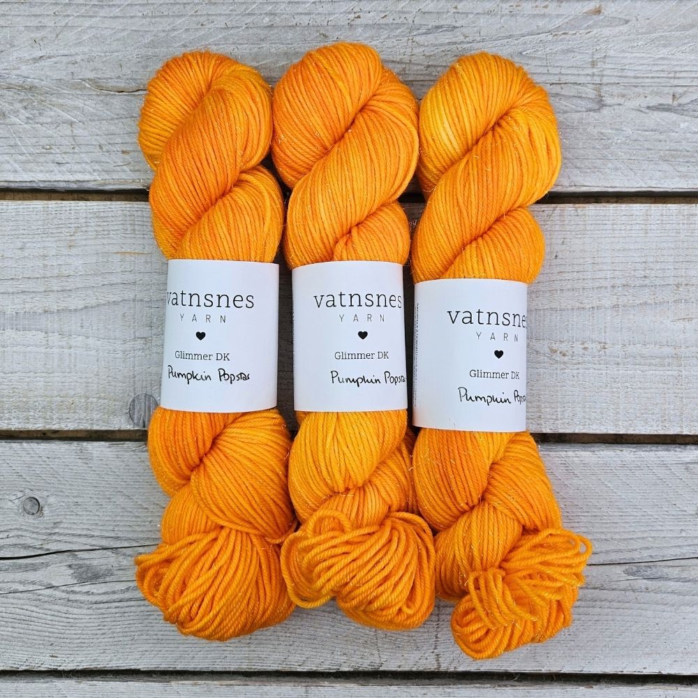 pumpkin-popstar-vatnsnes-yarn-glimmer-dk Pumpkin Popstar - Glimmer DK - Image 1