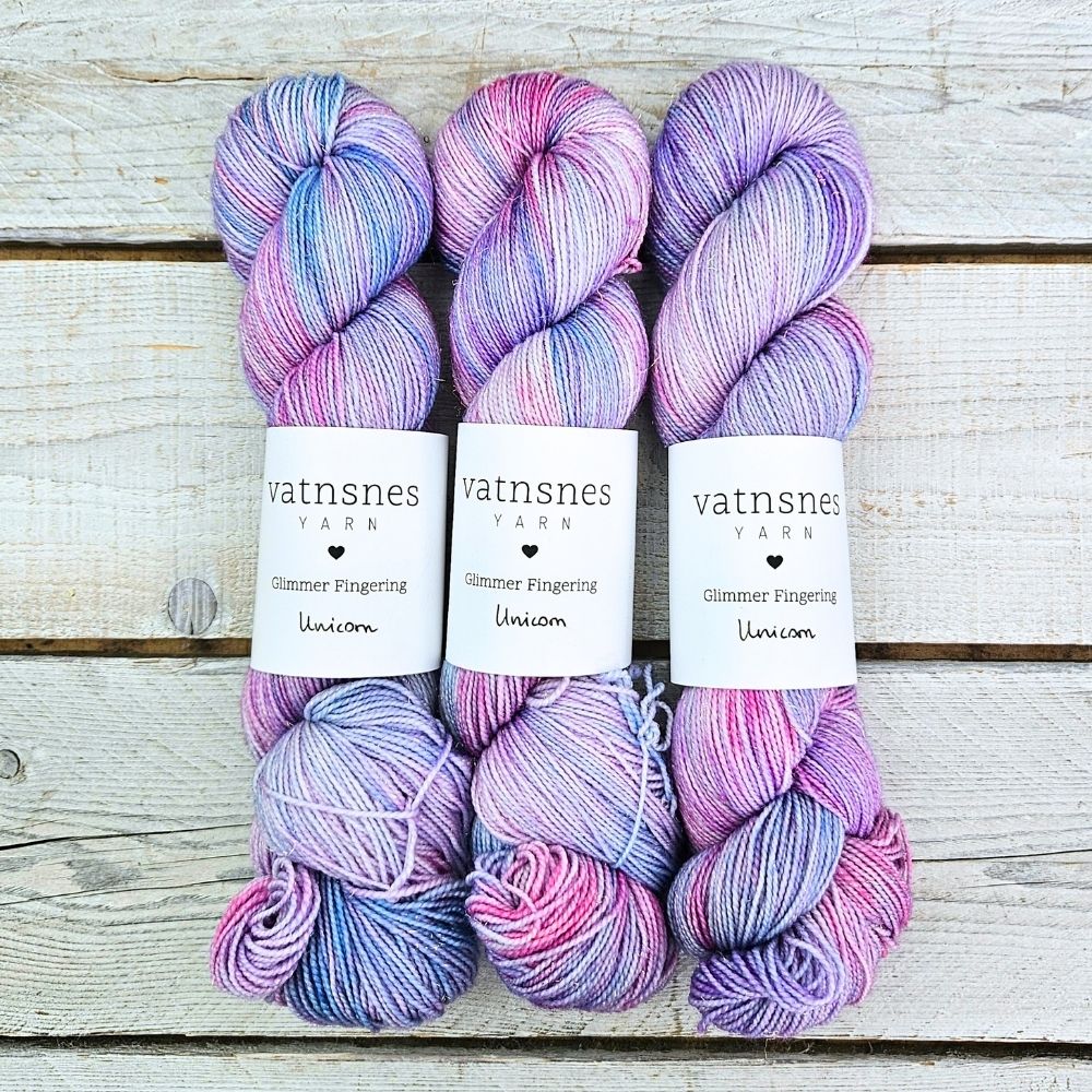 unicorn-vatnsnes-yarn-glimmer-fingering Unicorn - Glimmer Fingering - Image 1